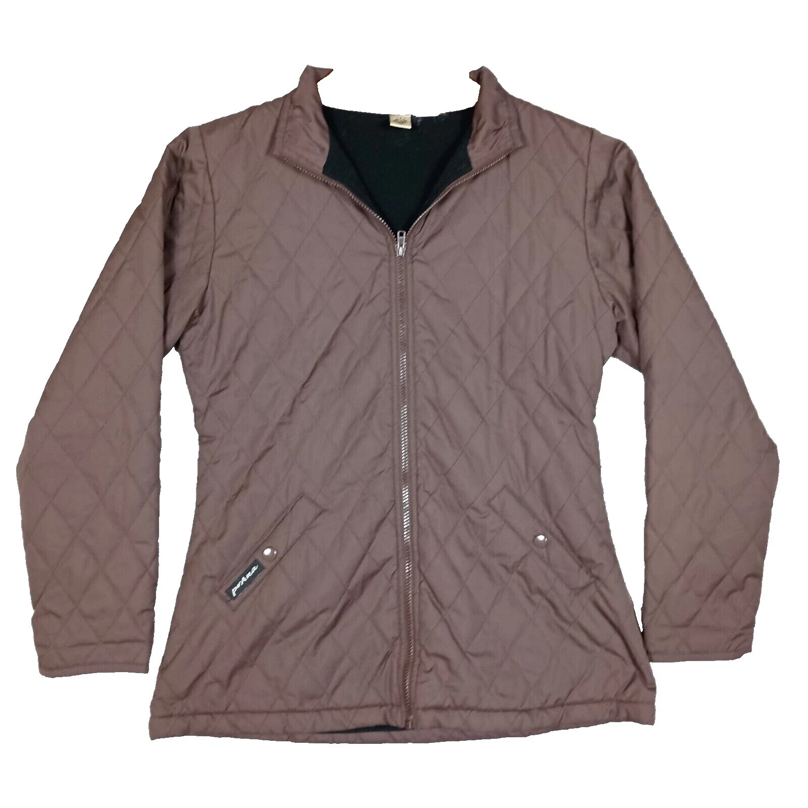 Однотонные пальто, куртки и жилеты для женщин prAna коричневые