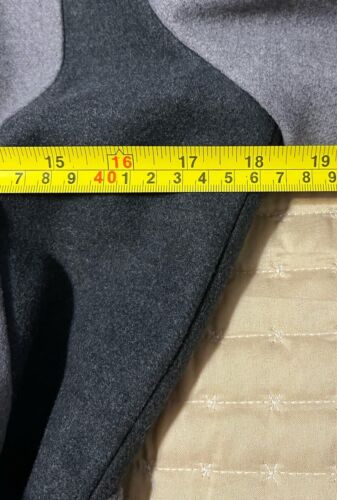 High Line Jacket Gray Black Button Up Pea Coat Lined Insulated Belted Women S - Picture 9 of 12