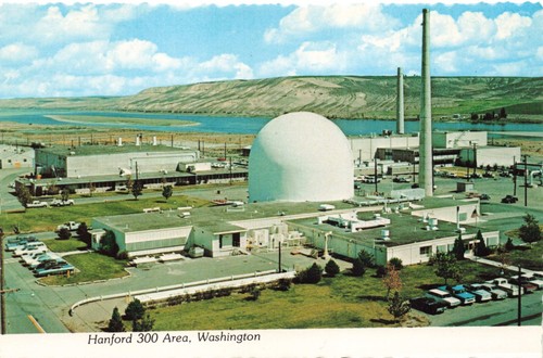 Postcard WA Hanford Works US Atomic Energy Commission Reservation Columbia River