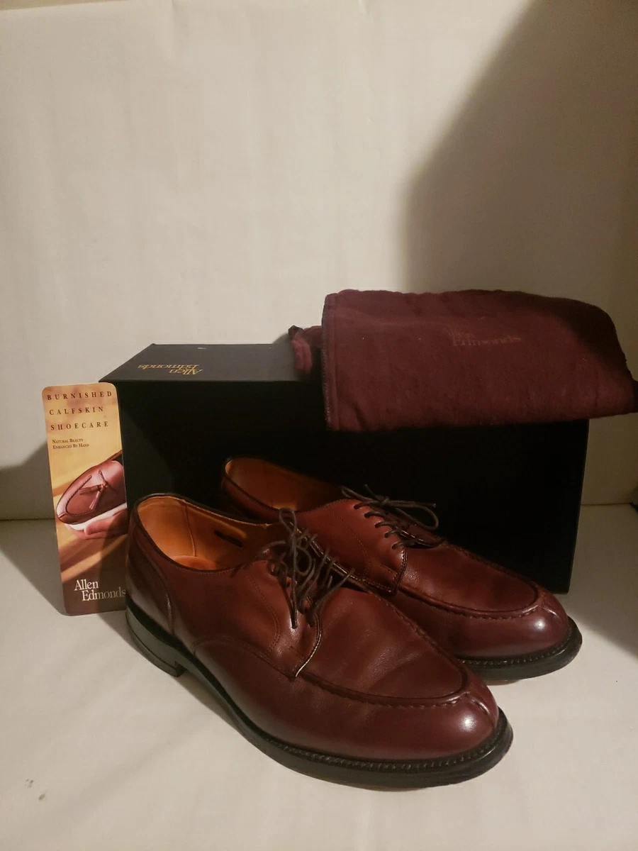 Allen Edmonds Bradley Split Toe Dress Shoes Size 9 1/2 D Made In 