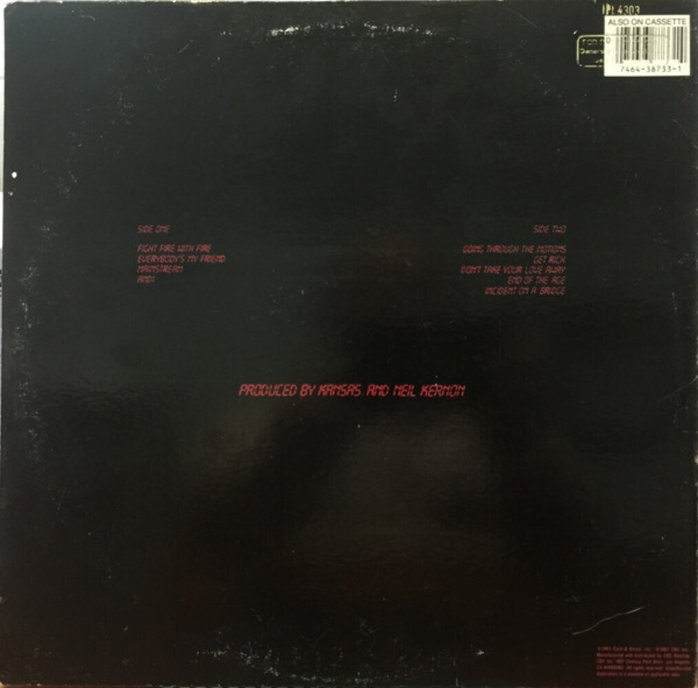 Kansas (2) - Drastic Measures (LP, Album, Pit) | eBay