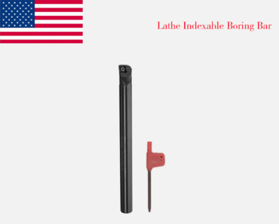 95° 1/2'' SHANK 7'' LONG Lathe Indexable Boring Bar S08-SCLCR-3 Turning Holder USA