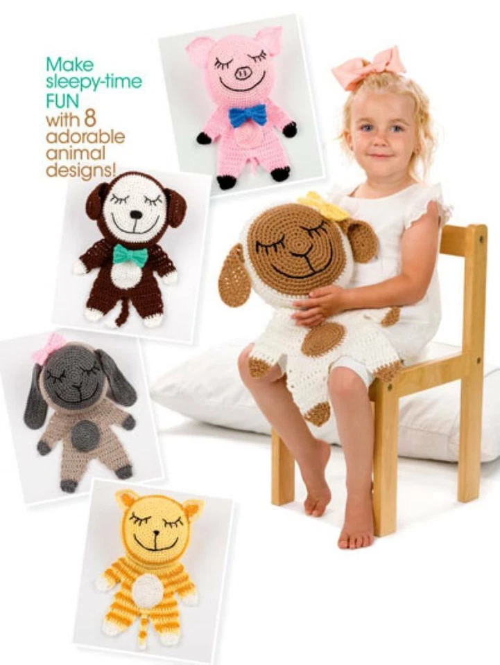 NEW MY SLEEPY-TIME FRIENDS CROCHET PILLOWS 8 TOO CUTE DESIGNS - Image 2 of 2