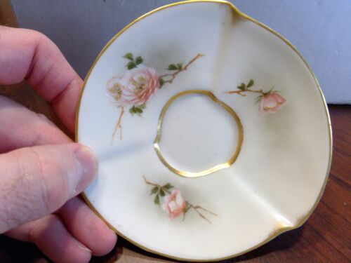 Antique Carlsbad Austria Hand Painted Roses Cup & Saucer Set - Picture 11 of 15