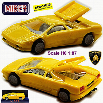 Lamborghini Diablo Coupe 1993-99 gelb yellow 1:87 Miber
