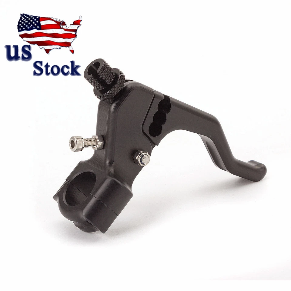 Para Suzuki RMZ250/RMZ450 DR200SE CNC Negro Corto Acrobacias Embrague Palanca Percha Corta Foto 3 de 4