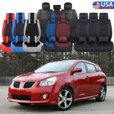 Car Seat Cover Full Set Front Rear 2/5-Seats Leather Cushion For Pontiac G6 G8