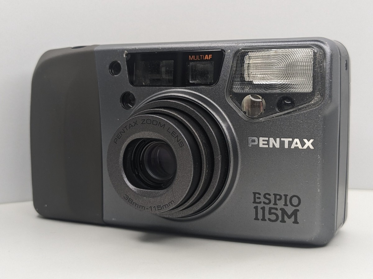 As-is] Pentax Espio 115M Gray Point & Shoot 35mm Film Camera From