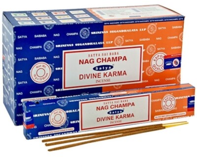Satya Combo Series - 16 Gram Pack - Nag Champa + Divine Karma