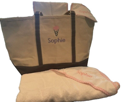 CB Station large Totebag with 3 Martha's Baby items