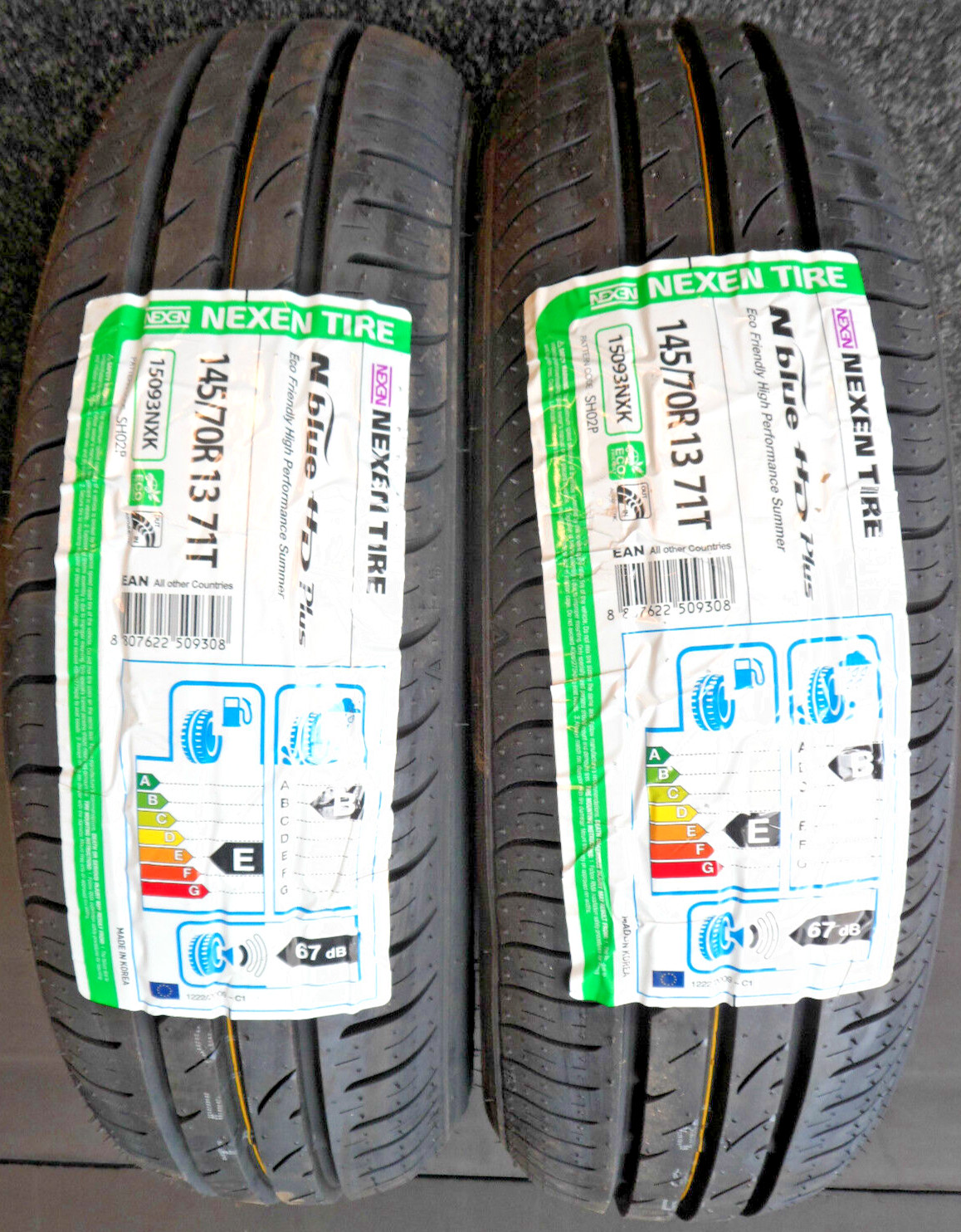 2 X 145 70 13 Nexen NBlue HD Plus 145/70R13 1457013 Lifetime Warranty