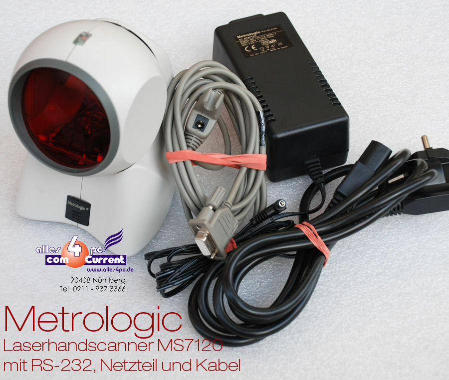 Laserscanner Barcode Scanner Metrologic Orbit MS7120 Laser RS232 #BS22