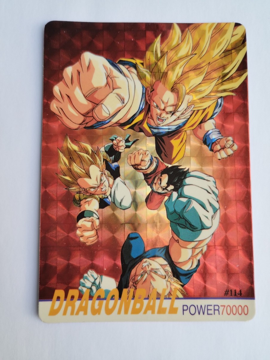 1999 DRAGON BALL Z Card #114 SON GOKU SSJ 3 GOGETA SSJ VTG Foil | eBay