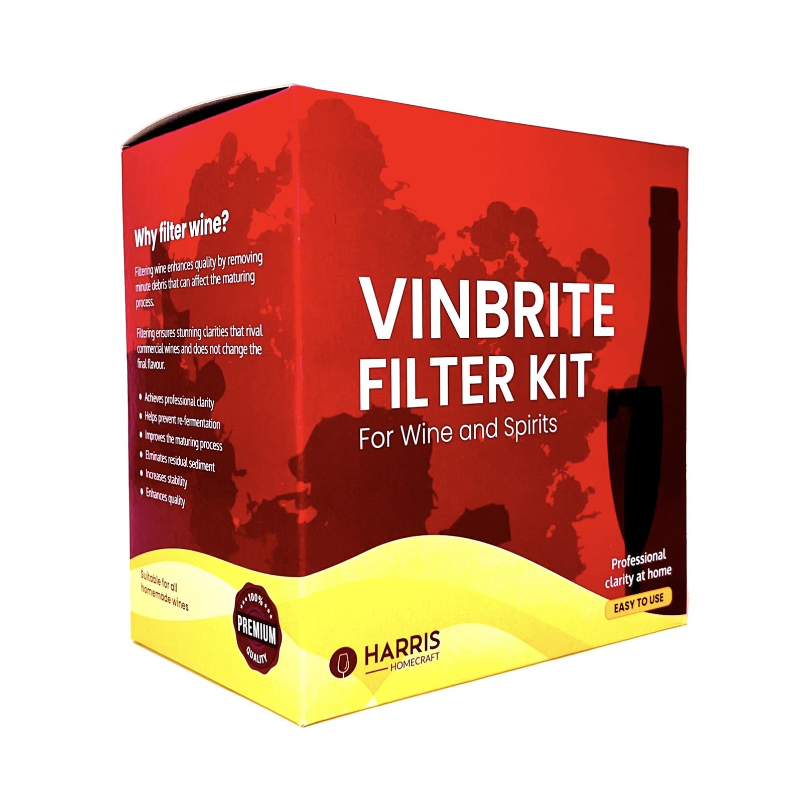 HARRIS FILTERS Mk3 Vinbrite Wine Filter Kit for Homebrew - incl Pads - Image 9