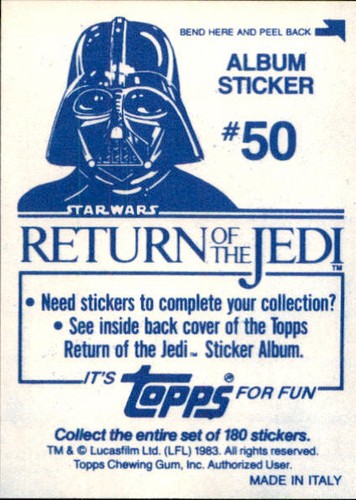 Star Wars ROTJ Trading Card Sticker Album Complete Your Set You Pick 1983 Topps - Bild 101 von 355