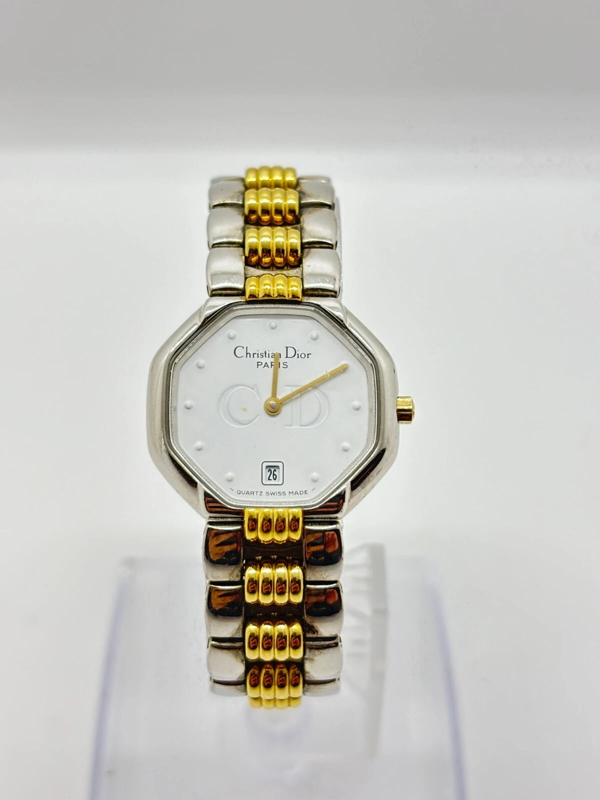 [Presque comme neuve] Montre à quartz femme Christian Dior 48,203 octogonale occasion fonctionne F/S