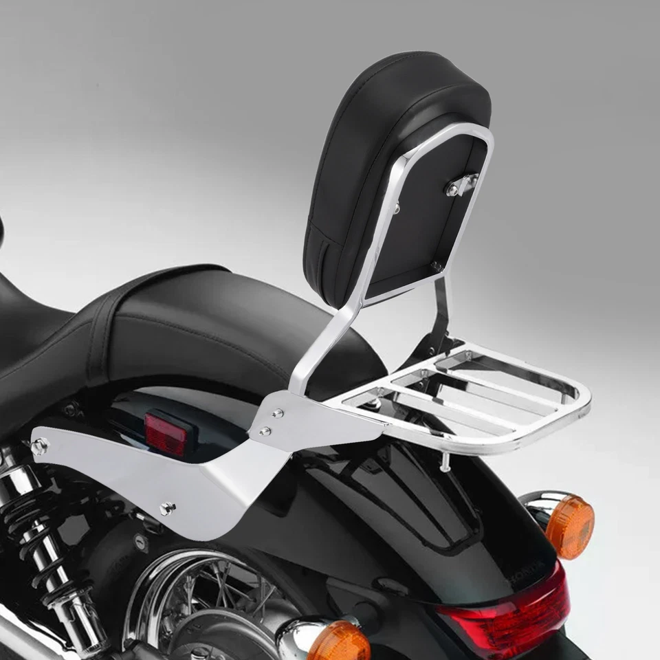 Portaequipajes con respaldo Sissy Bar apto para Suzuki Intruder/Volusia VL800 2001-2011 Foto 3 de 4