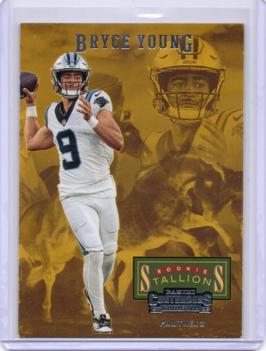 BRYCE YOUNG 2023 CONTENDERS FOOTBALL ROOKIE STALLIONS (RC)
