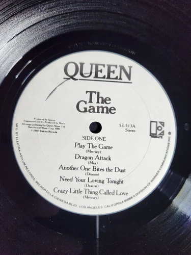 1980 QUEEN THE GAME VINYL LP ORIG. ELECTRA 5E-513 MASTERED AT ALLEN ZENTZ EX* BF