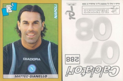 Figurina Fußballer Panini 2007/08-Napoli, Gianello-N.288-Neu, Perfekt