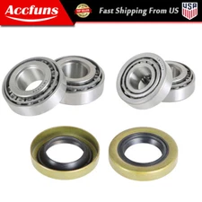 2 Set Golf Cart Front Wheel Bearings+Seal Kit For Club Car 1982-2002 DS Gas&Elec