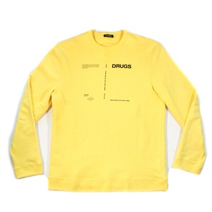 Raf Simons-Moletom gola careca - - Manga Longa-Amarelo-Preto Gráficas - 18/19 | eBay