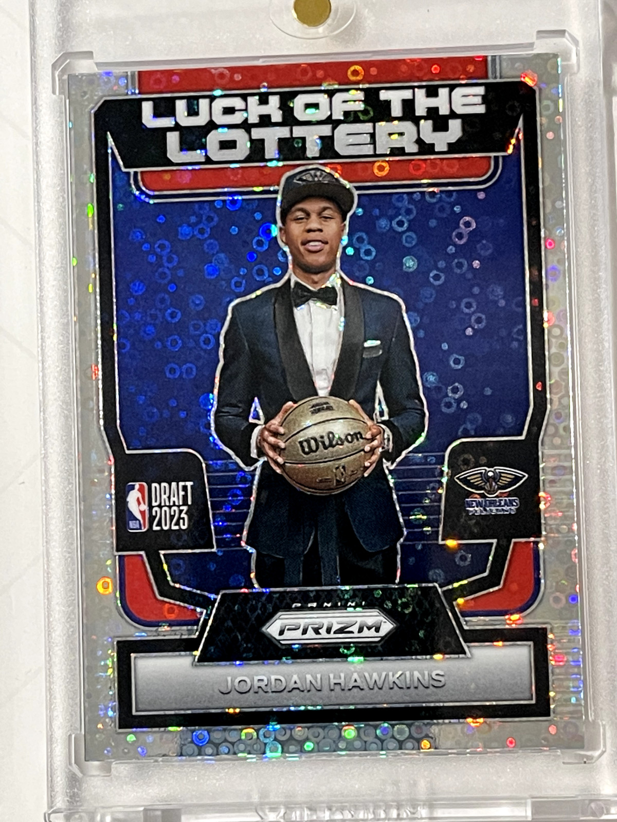 2023-24 Panini Prizm Luck of the Lottery Fast Break Jordan Hawkins #9 Rookie RC