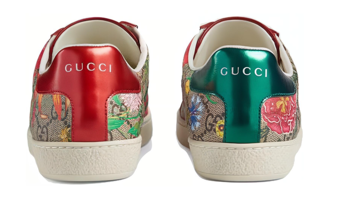 GUCCI ACE GG Floral Low-top Sneaker Women's Brown 433900 HT520