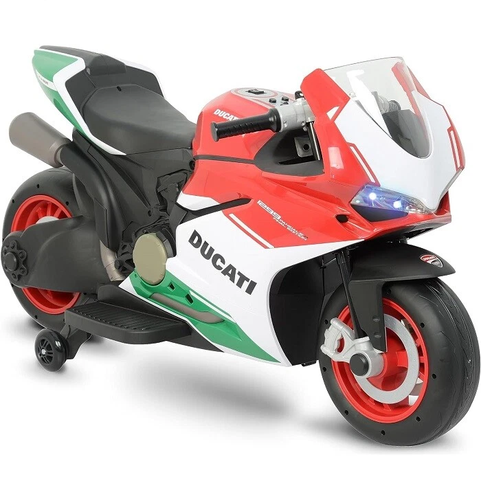 FAMOSA Feber Ducati 2138 Moto Elettrica per Bambini 12v Luci e Suoni 3+