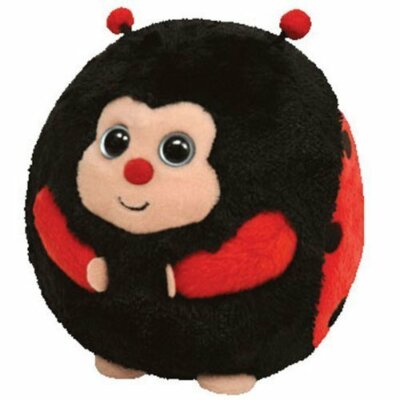 TY BEANIE BALLZ BABIES DOTS LADYBIRD PLUSH SOFT TOY NEW WITH TAGS