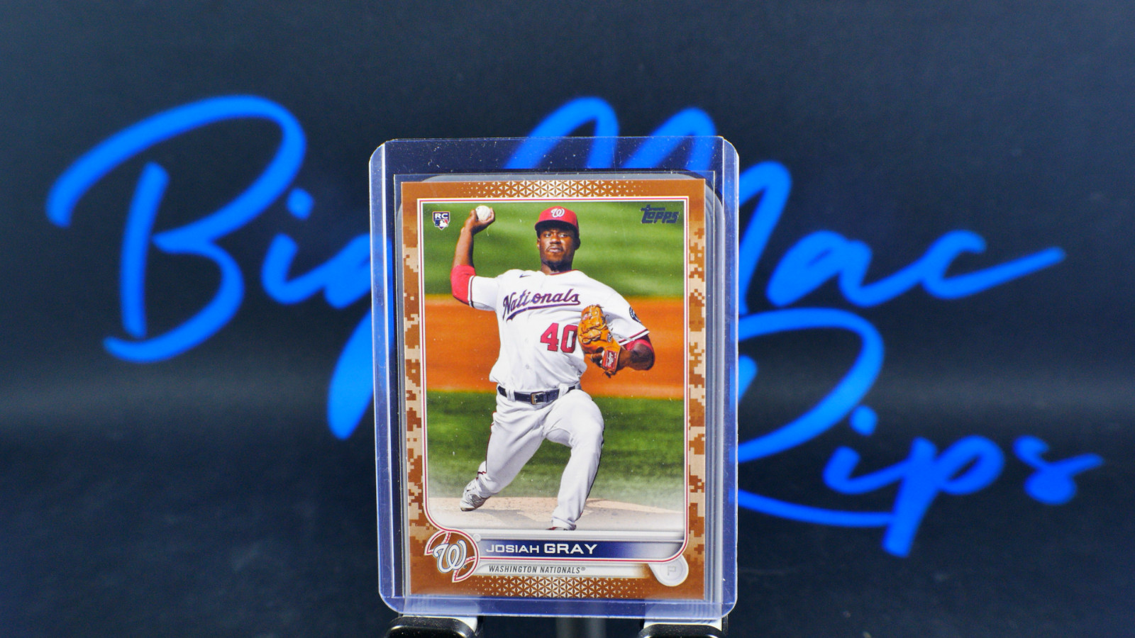 JOSIAH GRAY RC 2022 Topps SSP /25 Memorial Day Camo Parallel #43 NATIONALS