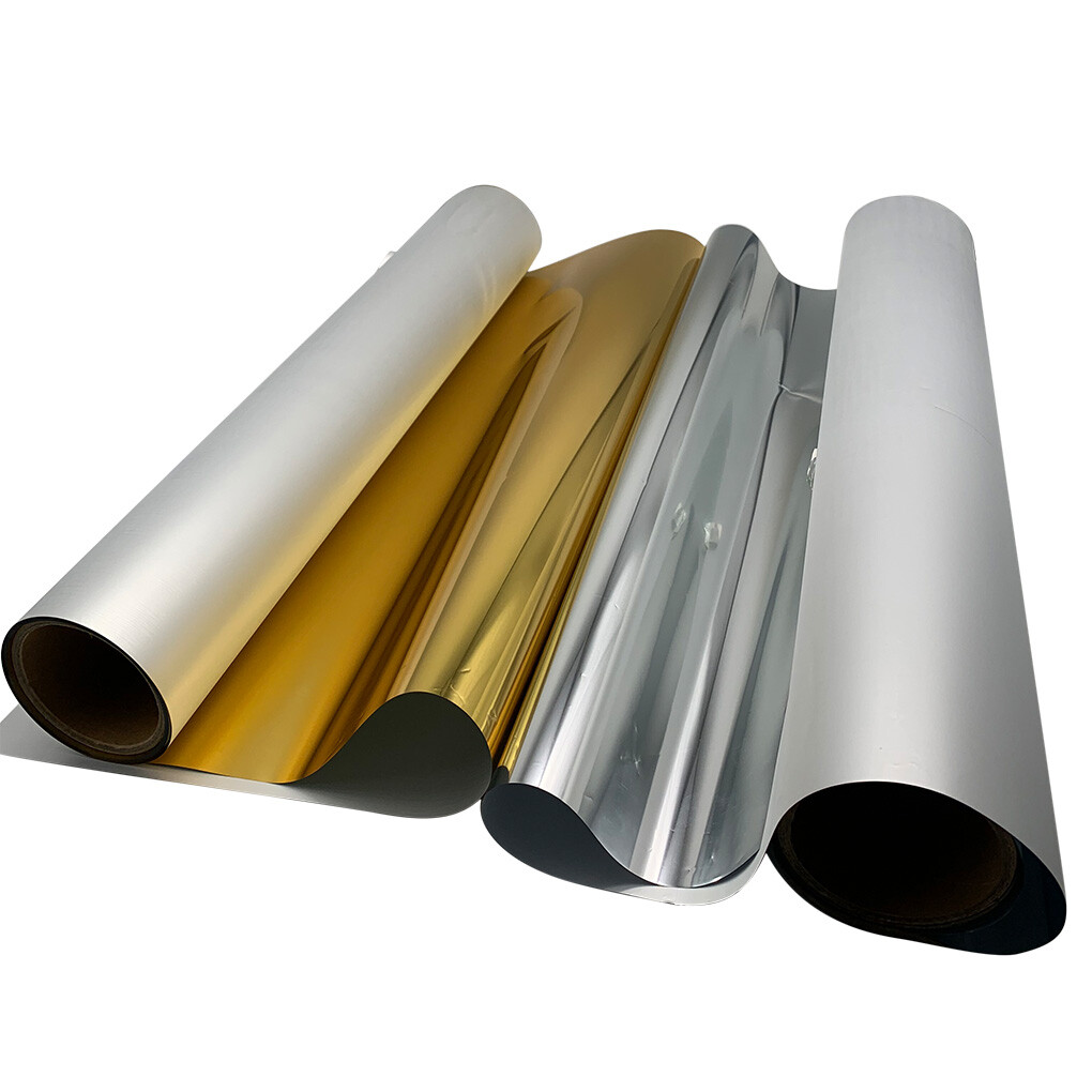 QOMOLANGMA 13in x 16.4ft DTF Gold Foil Film Roll Cold Peel US Stock