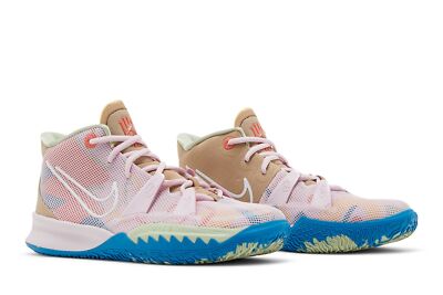 Size 6 (GS) - Nike Kyrie 7 Mid 1 World 1 People - Regal Pink for