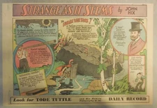 Strange As It Seems: Roman Tanks, US Senator J. Ham Lewis by Hix from 1951