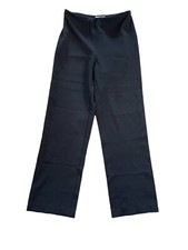 Joseph Ribkoff Wide Leg Black Dress Pants High Rise Size 4 Lagenlook Office Wear