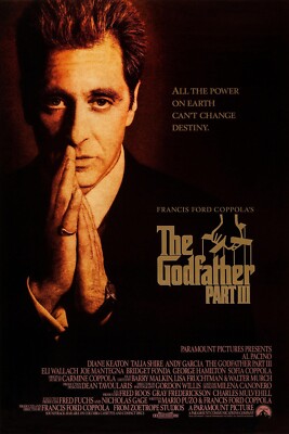 1990 The Godfather Part 3 Movie Poster 11X17 Michael Corleone Al