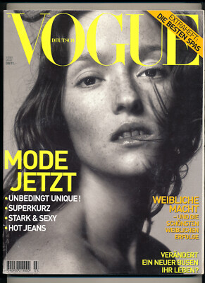 VOGUE GERMAN March 2001 NADJA AUERMANN Audrey Marnay CLAUDIA SCHIFFER Alek Wek