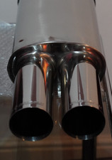 E36 E46 E90 BMW EIS PRO Race Twin Tip Stainless Steel Exhaust 2x2" Inlet