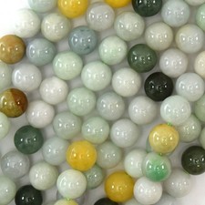 Natural Burma Jadeite Jade Round Beads Gemstone 15.5" Burmese 6mm 8mm 10mm S1