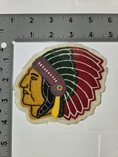 POLO RALPH LAUREN PATCHES PRE-OWNED RARE VINTAGE MULTI-COLOR CHIEF INDIAN PATCH