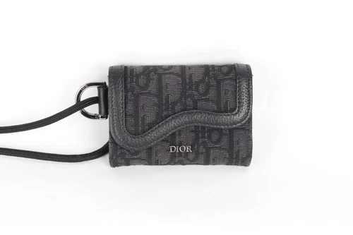 Porte carte bandoulière Dior noir 67832681