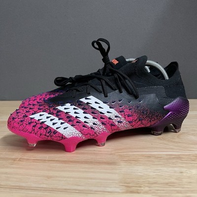 Size 8 - adidas Predator Freak.1 FG Low Demonskin - Black Shock Pink
