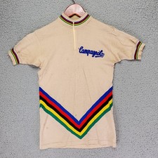 Vtg 70s Campagnolo Wool Jersey Mens 2 (S) Sergal Italy World Champion Cycling