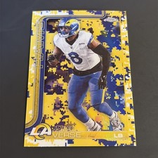 Jared Verse 2025 Topps Chrome Team Camo SP #173 Rams