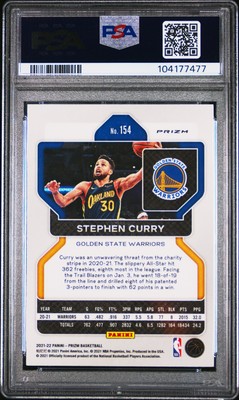 その他 2021 Prizm NBA 75th Stephen Curry PSA 9 Stephen Curry 2021 Prizm #154 Blue NBA 75th Anniversary
