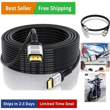 4K HDMI Cable 50Ft  High Speed HDMI 2.0 Cable 4K 60Hz 2K 1080P 3D ARC Ethern...