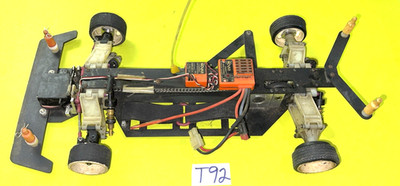 VINTAGE RC CUSTOM WORKS DOMINATOR DIRT OVAL CHAIN DRIVE 4WD CHASSIS