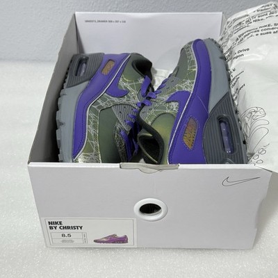 Mens Size 8.5 Nike Air Max 90 NBY Color Shift Metallic Green