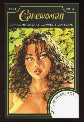 CAVEWOMAN 20TH ANNIVERSARY CONVENTION BOOK SIGNED & SKETCH BY BUDD ROOT WITH COA