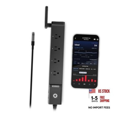 Outlet AI, Environment Controller, Smart WiFi Power Strip, Dual-Zone 4 Plugs